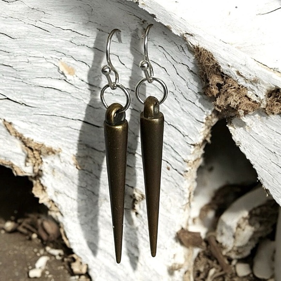 Alternative Jewelry - 5 For $25💫Alternative Antique Gold Spike Dangles Earrings